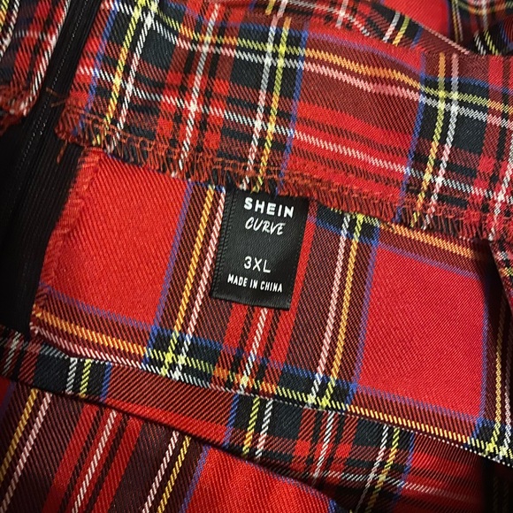 FESTIVE PLAID SKIRT SET - Picture 4 of 4